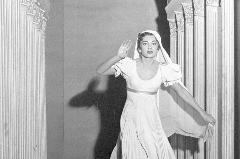 Maria Callas ne La Vestale di Spontini, all. di Visconti/Zuffi